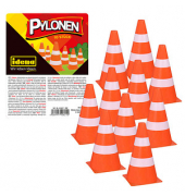 Spielzeug-Pylone orange, weiß 15,5 cm