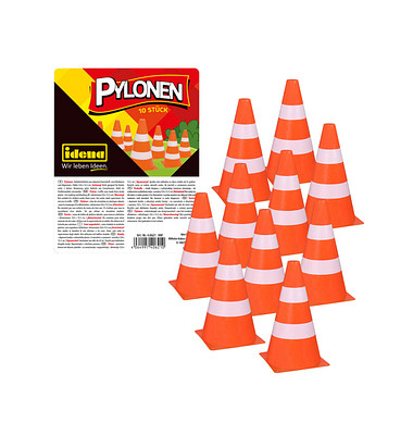 Spielzeug-Pylone orange, weiß 15,5 cm