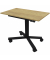 Schreibtisch eModel 2.0 MINI, elektrisch höhenverstellbar, 71-117cm (H), 90x55cm (BxT), rechteckig, hickory / schwarz