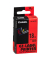 Schriftband XR-18RD1 18mm x 8m schwarz/rot laminiert stark selbstklebend