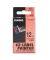 Schriftband XR-12RD1 12mm x 8m schwarz/rot laminiert stark selbstklebend