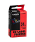 Schriftband XR-24RD1 24mm x 8m schwarz/rot laminiert stark selbstklebend