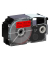 Schriftband XR-24RD1 24mm x 8m schwarz/rot laminiert stark selbstklebend
