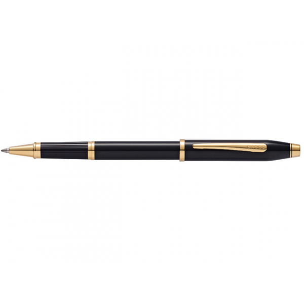 0073228014081 - Tintenroller Century II Schwarz-Lack 23-Karat goldplattiert 0073228014081 Cross