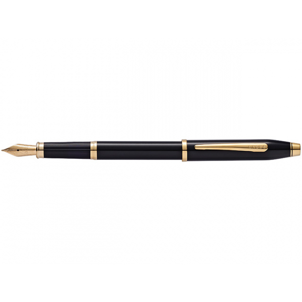 0073228016917 - Füllfederhalter Century II Schwarz-Lack 23-Karat goldplattiert 0073228016917 Cross