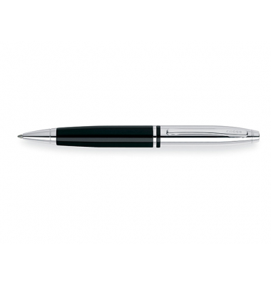 Kugelschreiber Calais Schwarz Chrom