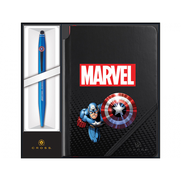 0073228128788 - Kugleschreiber Tech 2 Marvel Captain America + Notizbuch 0073228128788 2 Stück 0073228128788 - Kugleschreiber Tech 2 Marvel Captain America + Notizbuch 0073228128788 2 Stück