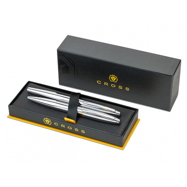 0073228129044 - Geschenkset Calais Glanz-Chrom Kugelschreiber+Füller 0073228129044 2 Stück 0073228129044 - Geschenkset Calais Glanz-Chrom Kugelschreiber+Füller 0073228129044 2 Stück
