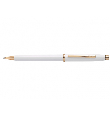 Kugelschreiber Century II Perlweisser Lack mit rosegold
