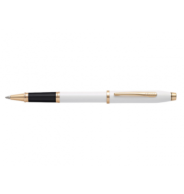 Rollerball Century II Perlweisser Lack mit rosegold