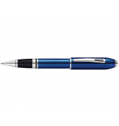 Rollerball Peerless 125 Transluzent Quarz-Blau graviert