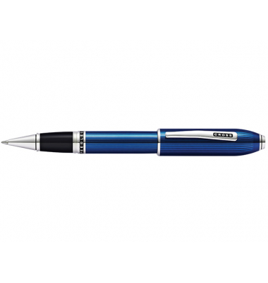 Rollerball Peerless 125 Transluzent Quarz-Blau graviert