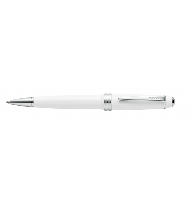 Kugelschreiber Bailey Light Weiss-LackChrom, aus Kunststoff