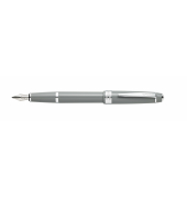 Füllfederhalter Bailey Light Grau-LackChrom, Kunststoff,F-Feder