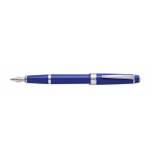 Füllfederhalter Bailey Light Blau-LackChrom, Kunststoff,F-Feder
