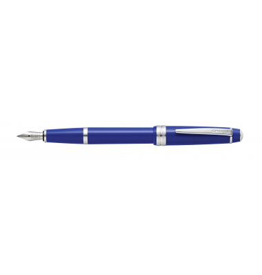 Füllfederhalter Bailey Light Blau-LackChrom, Kunststoff,F-Feder