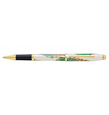 Rollerball Wanderlust Borneo, Weiß-LackGrünGold
