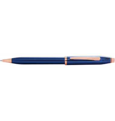Kugelschreiber Century II Blau-Rosegold, PVD Beschläge