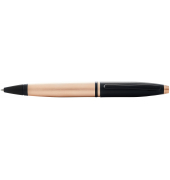 Kugelschreiber Calais Rosegold, schwarz PVD