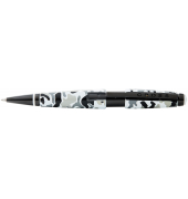 Rollerball Edge Camo SchwarzWeiß, PVD,mit Gel-Mine
