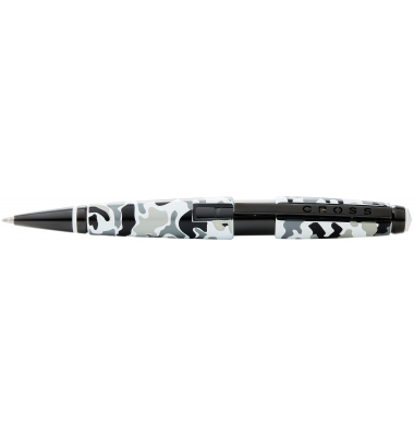 Rollerball Edge Camo SchwarzWeiß, PVD,mit Gel-Mine