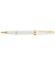 Füllfederhalter Bailey Light Weiss-LackGold, Kunststoff,F-Feder