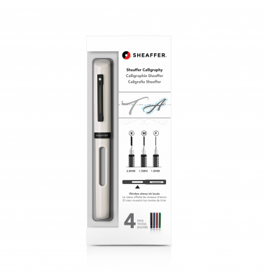 Kalligraphie FFH Weiß Mini Kit Feder B  M  F und 4 Patronen