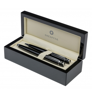 Geschenkset 300 Schwarz-Lack Rollerball und Kugelschreiber Geschenkset 300 Schwarz-Lack Rollerball und Kugelschreiber