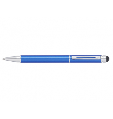 Kugelschreiber mit Stylus Switch metallic-blau