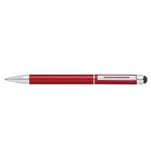 Kugelschreiber mit Stylus Switch metallic-rot