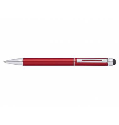 Kugelschreiber mit Stylus Switch metallic-rot