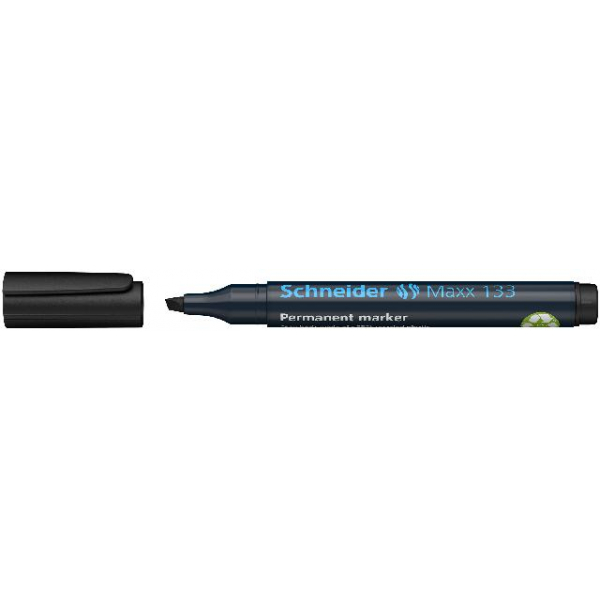 10 Stück Schneider Permanent-Marker Maxx 133 schwarz, Blisterkarte mit 1 Stück 4004675009920 Schneider
