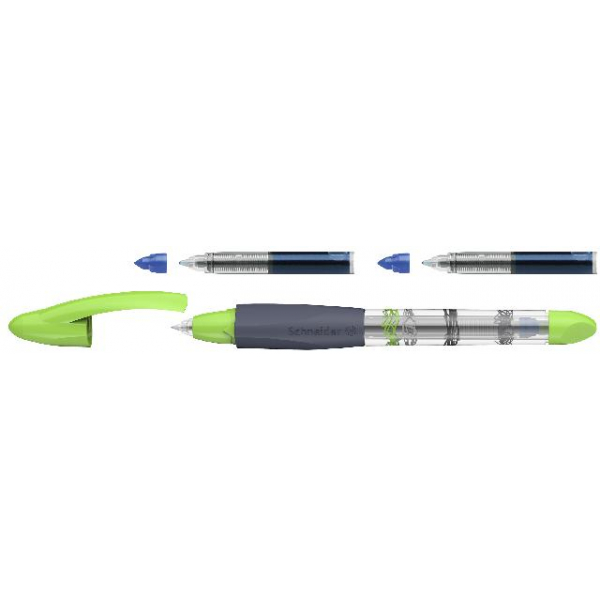 5 Stück Schneider Tintenroller Base Ball mit 2 Ersatzpatronen, Blisterkarte 4004675010285 Schneider