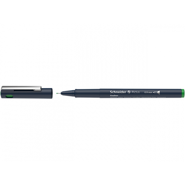 6 Stück Schneider Fineliner Pictus 0,9 mm grün 4004675011466 Schneider