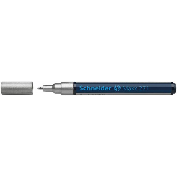 10 Stück Schneider Lackmarker 406579, silber, 1-2mm Rundspitze 4004675014849 Schneider