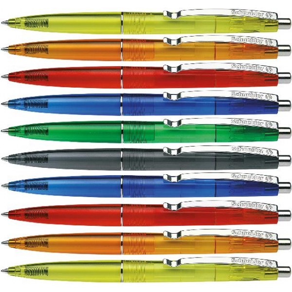 5 Stück Schneider Kugelschreiber K 20 Icy Colours Blisterkarte mit 10 Stück, sortiert 4004675044860 Schneider