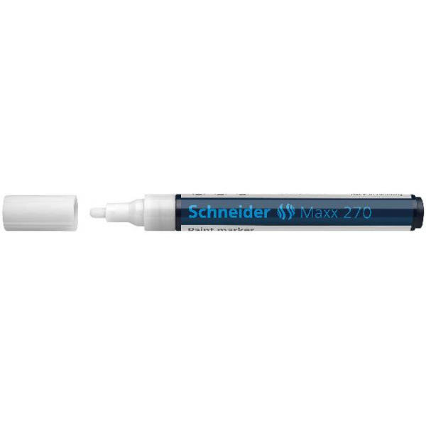 5 Stück Schneider Lackmarker 406571, weiß, 1-3mm Rundspitze 4004675067449 Schneider