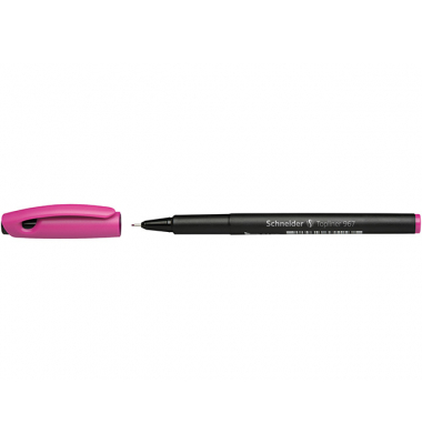Fineliner Topliner 967, 408273, schwarz (Schreibfarbe: pink), 0,4mm