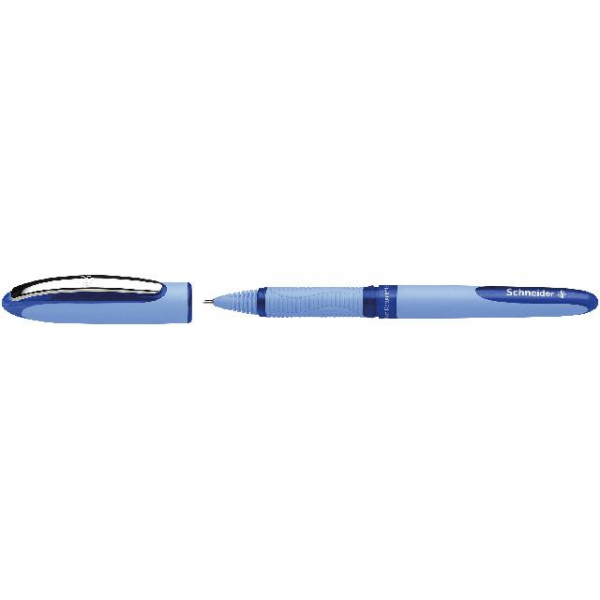 5 Stück Schneider Tintenroller One Hybrid N 0.5 blau, Blisterkarte mit 1 Stück 4004675100115 Schneider