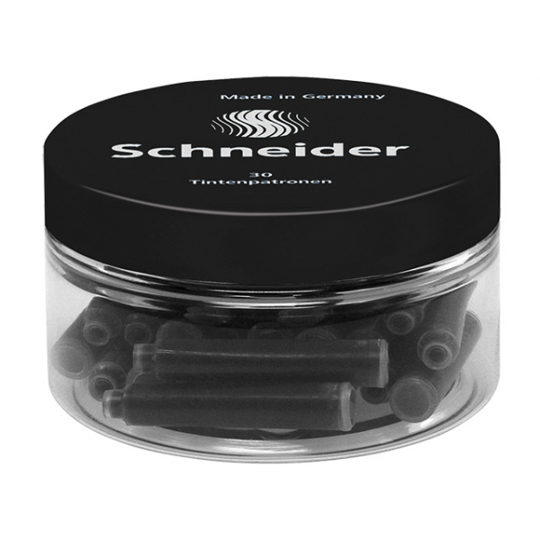 4004675111326 - Standard-Tintenpatronen schwarz Runddose mit 30 Stück 4004675111326 Schneider