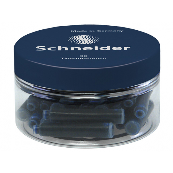 4004675111364 - Standard-Tintenpatronen mitternachtsblau Runddose 30 Stück 4004675111364 Schneider
