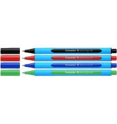 Kugelschreiber Slider Edge 502337, blau / schwarz / rot / gr&uuml;n, XB, Einweg