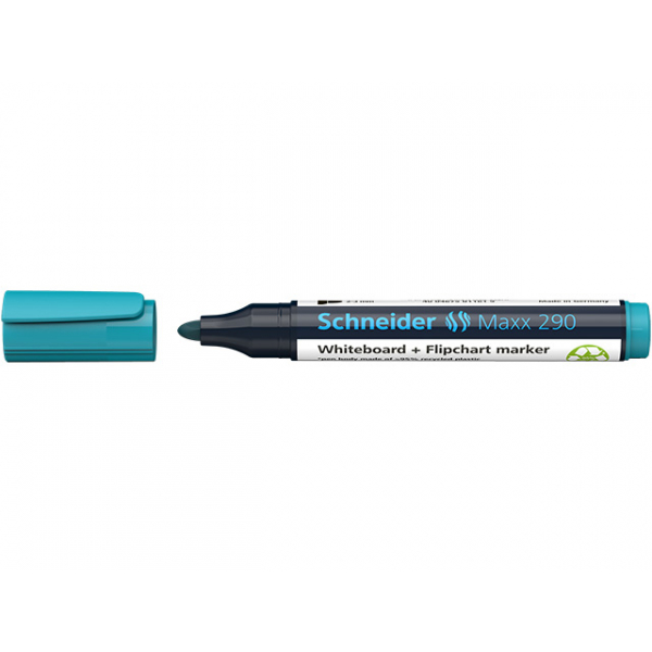 10 Stück Schneider Boardmarker Maxx 290, 129114, türkis, 2-3mm Rundspitze 4004675124333 Schneider