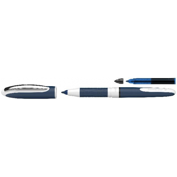 5 Stück Schneider Tintenroller One Change 0.6 schwarz, Ersatzpatrone,Blisterkarte 4004675124418 Schneider