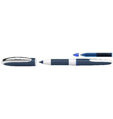 Tintenroller One Change 0.6 blau, Ersatzpatrone, Blisterkarte