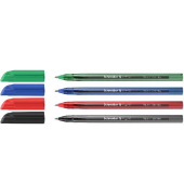 Kugelschreiber Vizz M 475459, blau / schwarz / rot / gr&uuml;n, M, Einweg