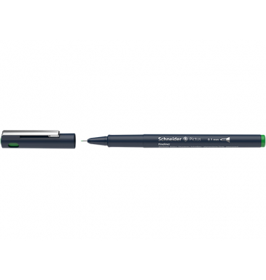 Fineliner Pictus, 477779, tiefblau (Schreibfarbe: gr&uuml;n), 0,1mm