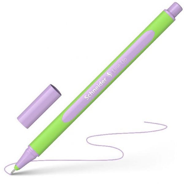 10 Stück Schneider Fineliner Line-Up, 502131, grün (Schreibfarbe: pastel-lilac), 0,4mm 4004675158420 Schneider