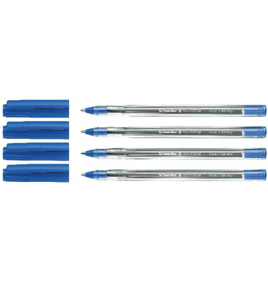 Kugelschreiber Tops 505 Blisterkarte mit 4 Stück, blau