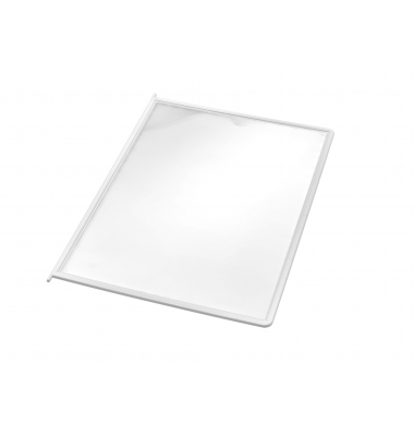 Sichttafel DIN A4, Kunststoffrahmen weiß, mit Drehzapfen Sichttafel